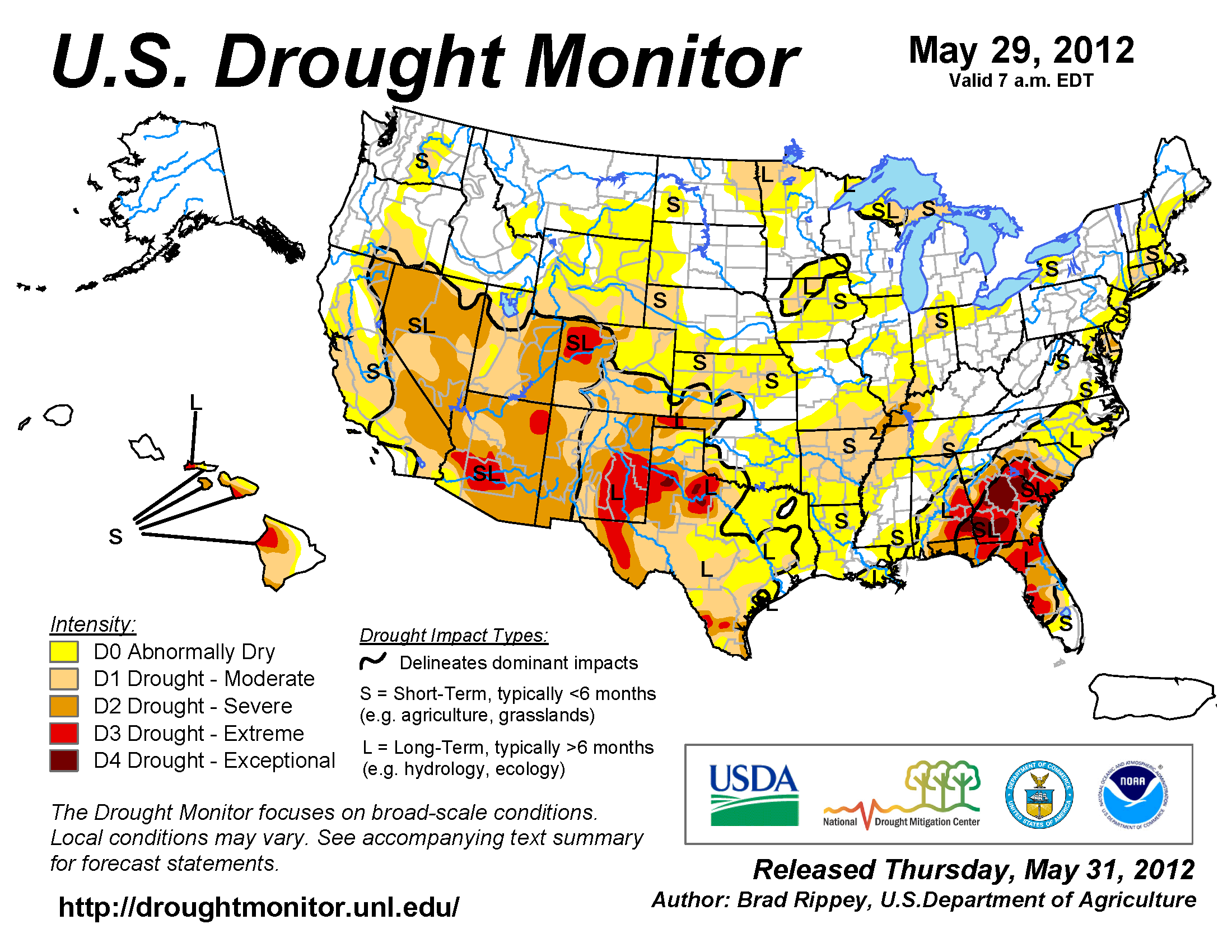 Where are the drought areas in new mexico?