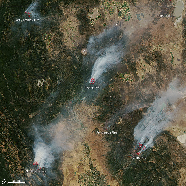 California S Ferguson Fire Dangers Now Include Air Quality Nasa