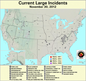 Large Fire Map for November 30