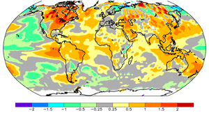Global Mean Annual Temperature Anomalies