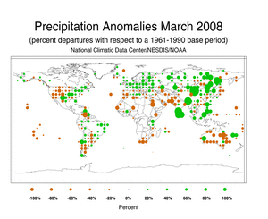 March Precipitation Percent Departures