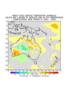 Click here for the Australian temperature anomalies map