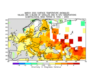Click here for the European Temperature Anomalies map