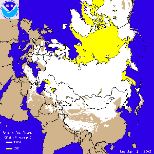 Click Here for an animation of snow cover across Europe and Asia during January 2003
