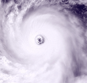Satellite image of Typhoon Chaba on August 26, 2004
