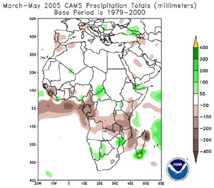 Latest African weather hazards assessment from the Famine Early Warning System