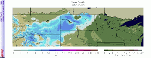 Snow depth across the Upper Midwest of the United States on October 6, 2005 Snow depth across the Upper Midwest of the United States on October 6, 2005