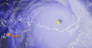 Cyclone Monica off the coast of Australia's Northern Territory on April 24, 2006 Cyclone Monica off the coast of Australia's Northern Territory on April 24, 2006