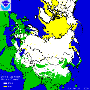 Asia/Europe Snow Cover