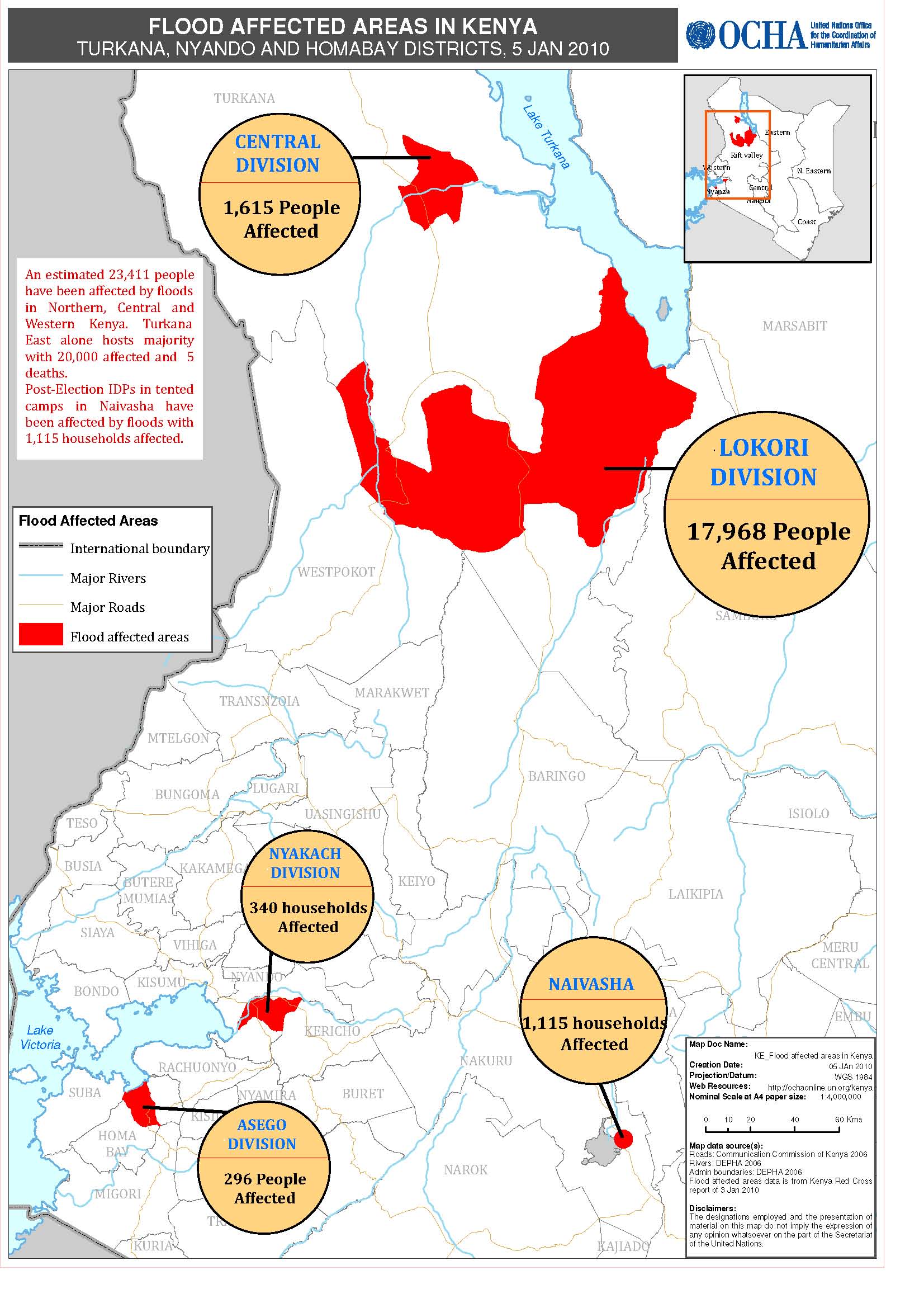 Kenya Flooding Locations