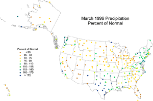 U.S. March Precipitation Anomaly