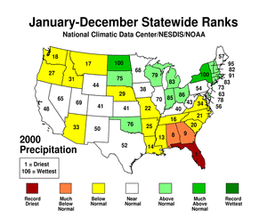 Statewide Precipitation Ranks