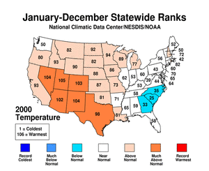 Statewide Temperature Ranks