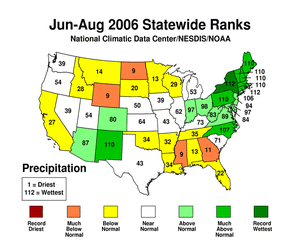 Statewide Precipitation Ranks