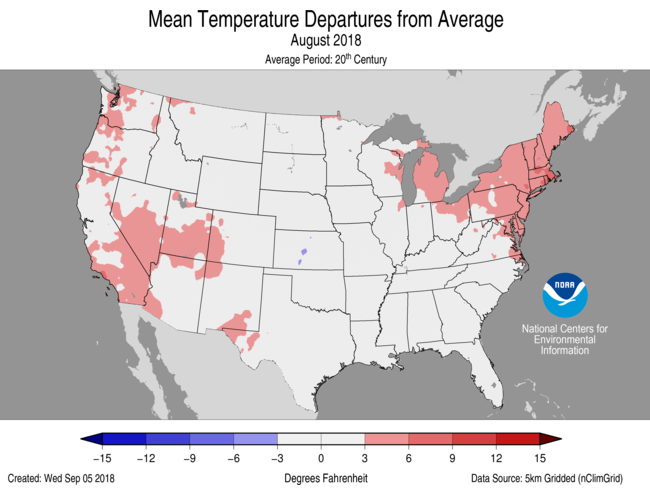 National Climate Report August 18 State Of The Climate National Centers For Environmental Information Ncei