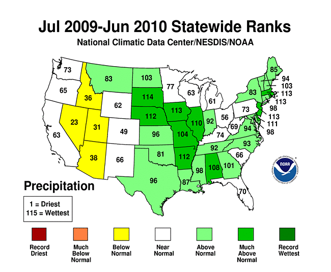 National Temperature And Precipitation Maps Temperature