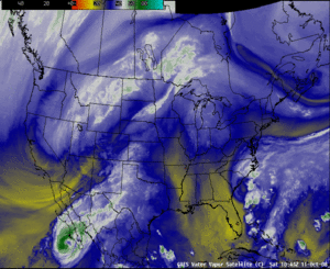 GOES-11 & GOES-12 water vapor channel images