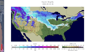 National Snow Analyses - Courtesy of National Operational Hydrologic Remote Sensing Center