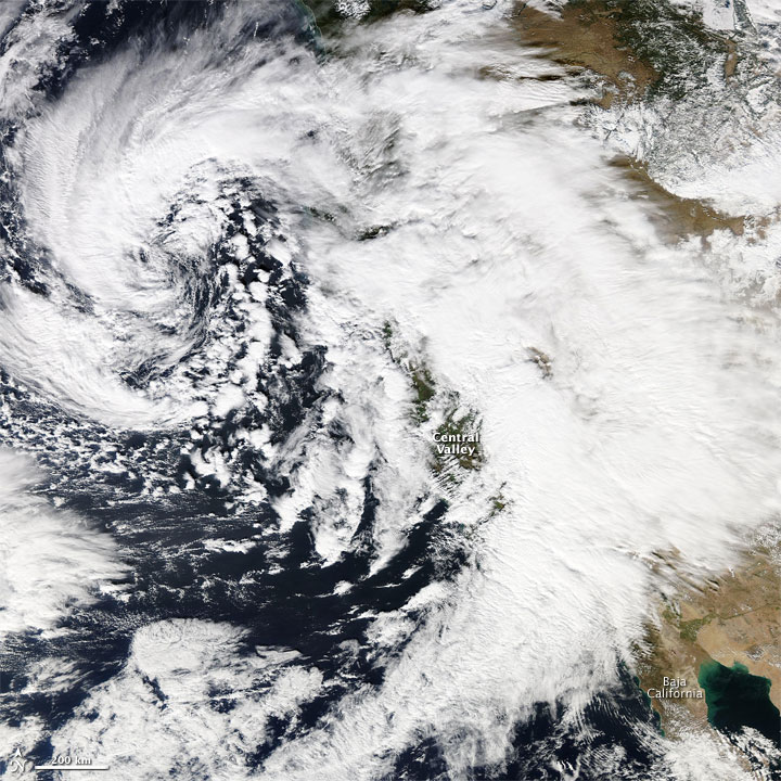 Satellite Image of Western U.S. Storm Satellite Image of Western U.S. Storm