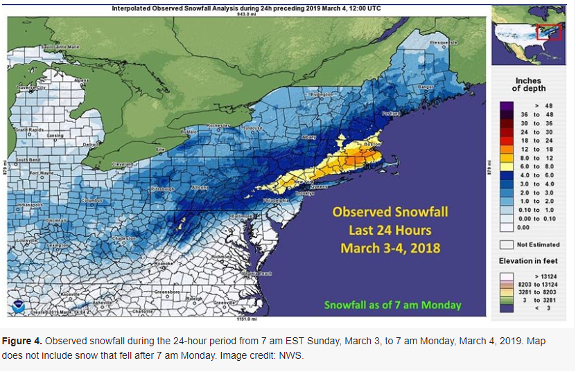Us Snow Cover Map Noaa National Snow And Ice - March 2019 | National Centers For Environmental  Information (Ncei)