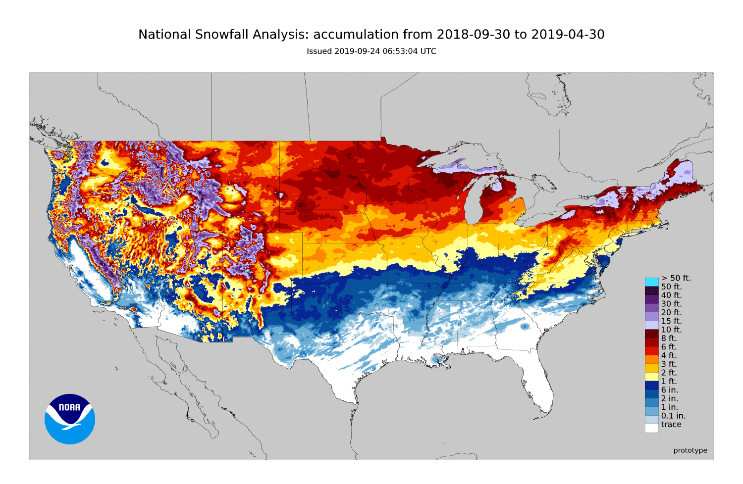 Us Snow Cover Map Noaa National Snow And Ice - April 2020 | National Centers For Environmental  Information (Ncei)
