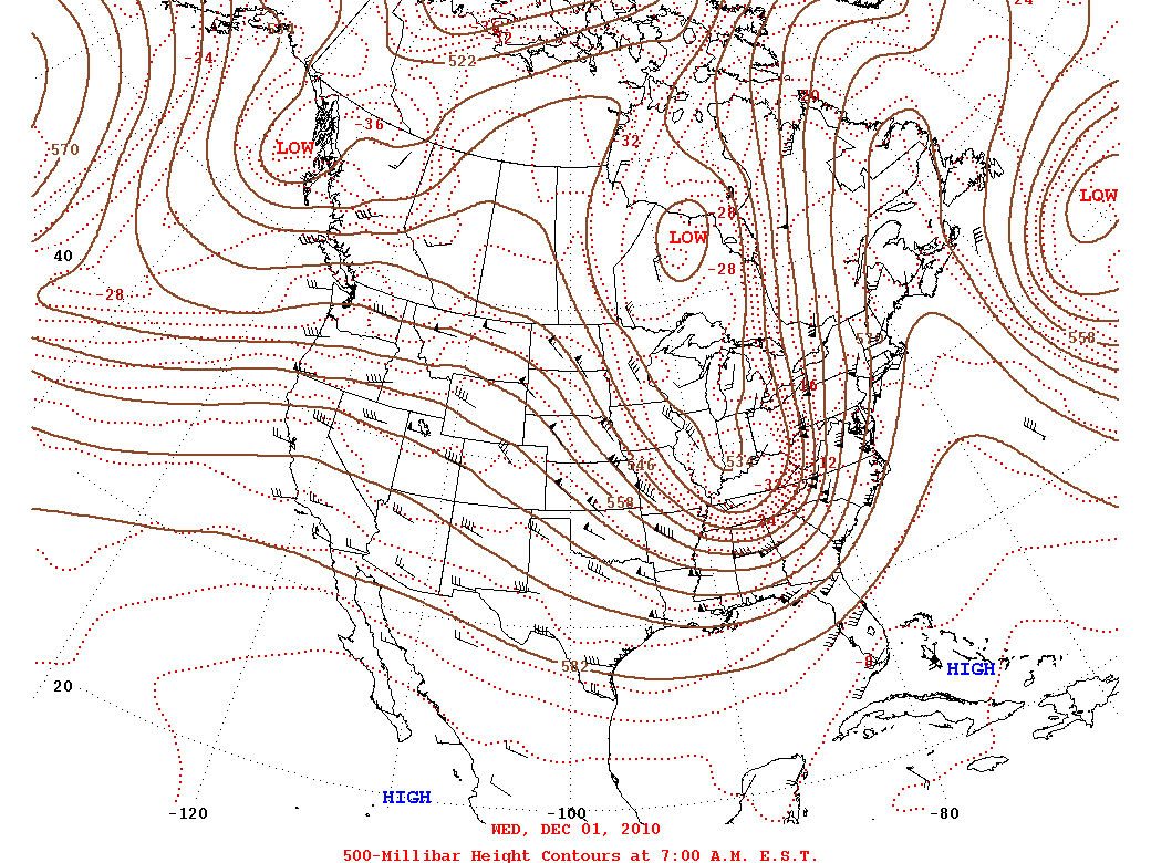 national climate report december 2010 state of the synoptic chart florida