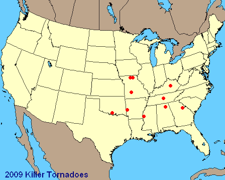 2009 U.S. Tornado Fatalities