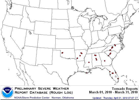 March 2010 Tornadoes