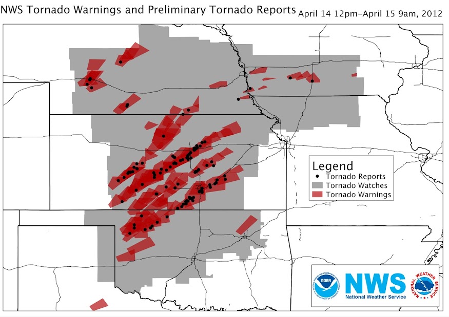 April 14 Tornado Reprots