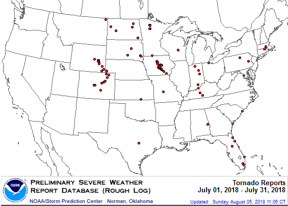 July 2018 Tornadoes