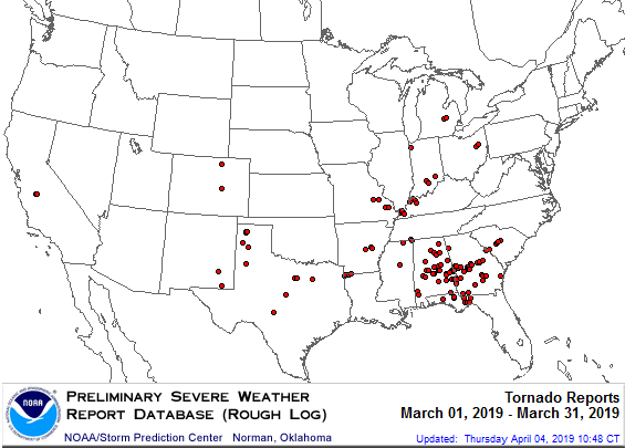March 2019 Tornadoes