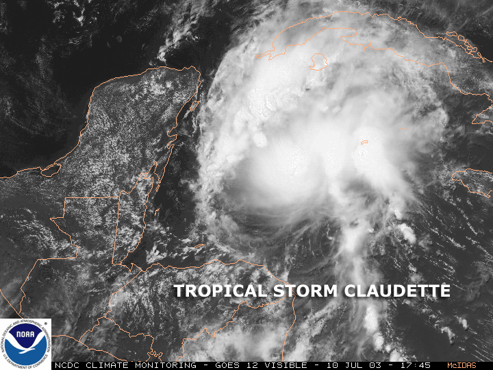 Tropical Storm Claudette 2003