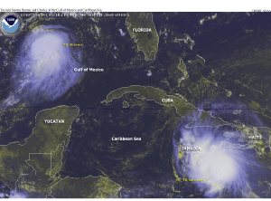Hurricane Charley and Tropical Storm Bonnie