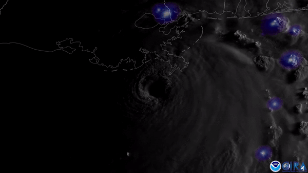 Satellite image of Hurricane Ida. Source: NOAA