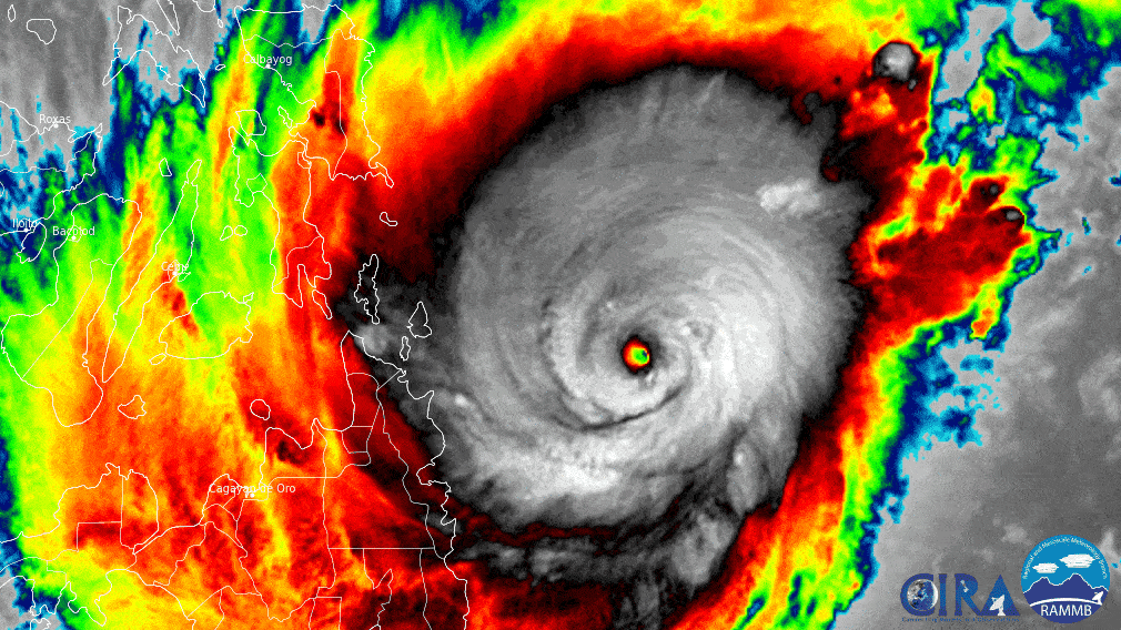 Satellite image of Super Typhoon Rai. Source: NOAA