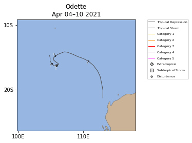 Odette Storm Track