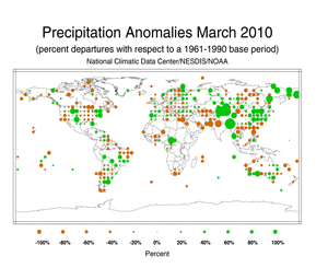 March 2010 Precipitation Percent Departures