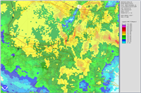 This image shows the system associate with New Orleans snow that happened on December 11, 2008.