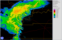 This image showcases the new super resolution LEVEL II images that can be viewed in the Weather and Climate Toolkit.